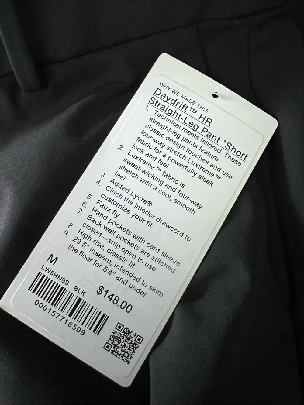NWT! Daydrift High-Rise Straight-Leg Trouser
Short 29.5 inseam - Picture 6 of 6